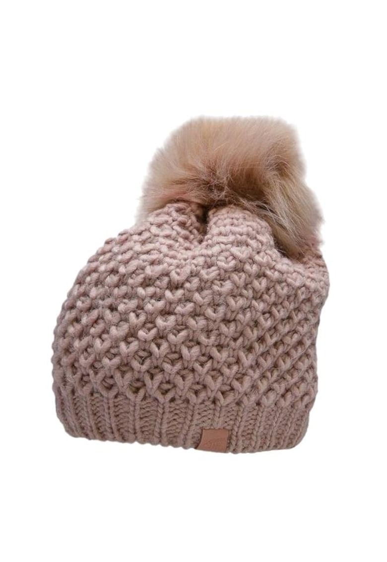 Caciula dama - Acril/Lana - Roz deschis - M