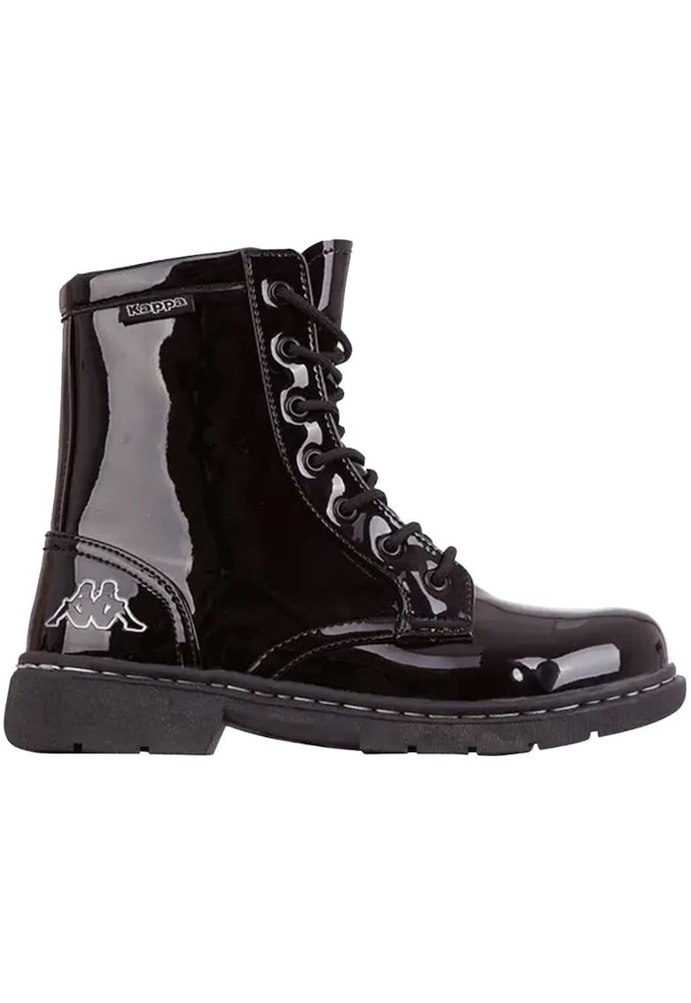 Kappa Ghete lucioase de dama - Piele ecologica - Negru -