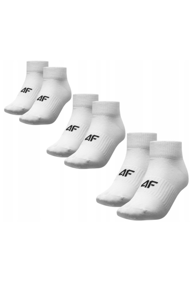 Set 3 perechi sosete dama - Bumbac - Alb - 39 - 42