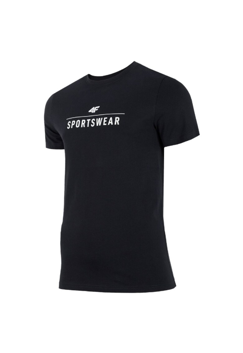 Tricou barbati - Bumbac - Negruqsad - Negru