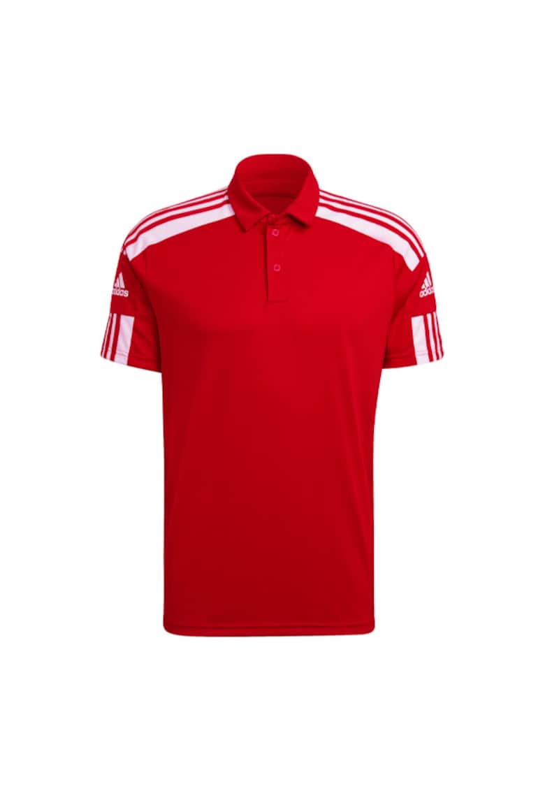 Tricou polo pentru barbati - Poliester - Rosu/Alb 78975