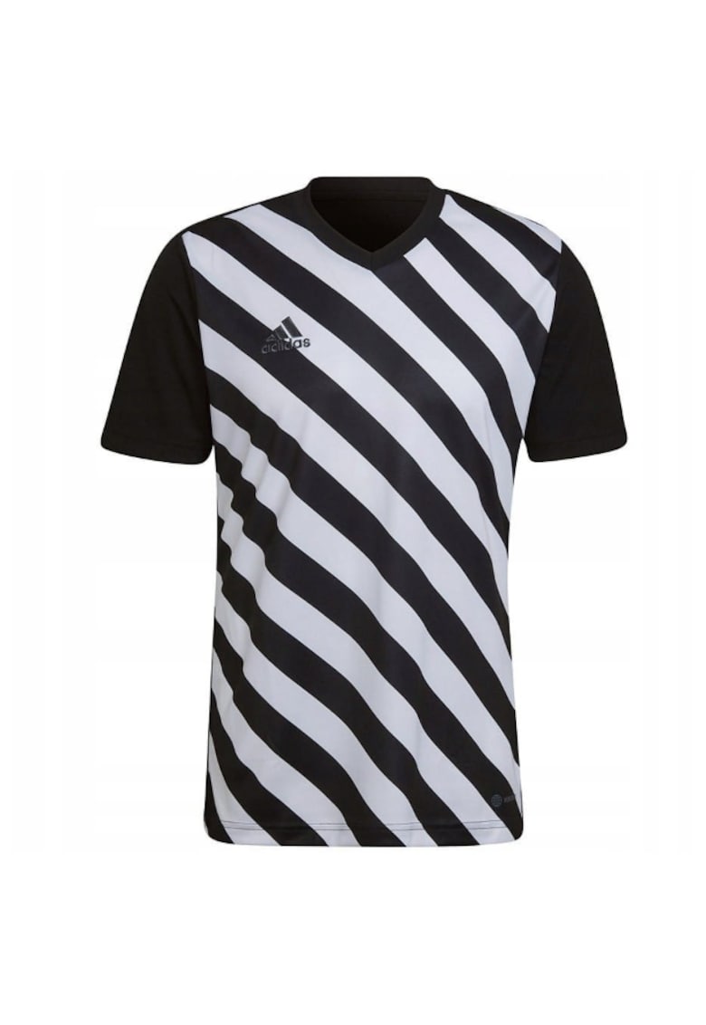 Tricou sport barbati Estrada 22 - Poliester - Negru/Alb