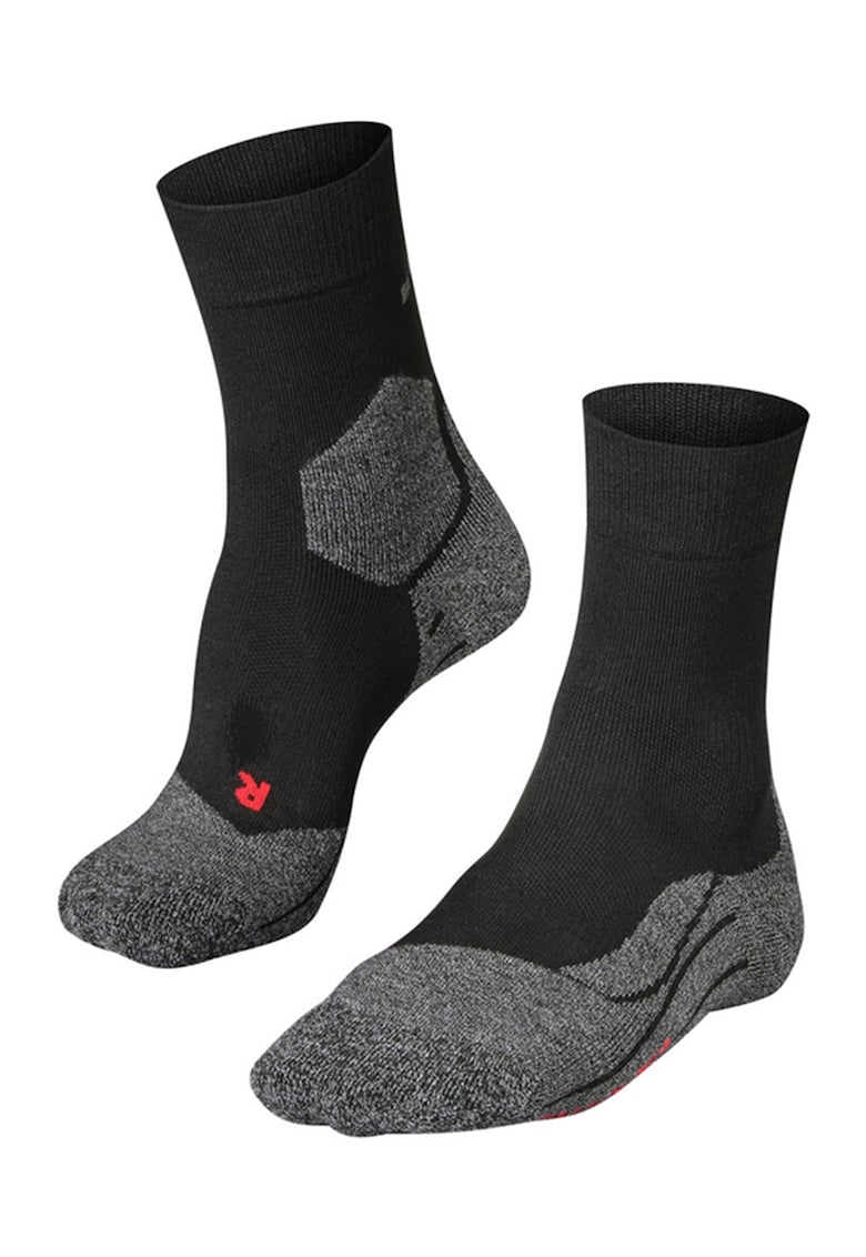 Sosete lungi pentru alergare - cu amortizare intensa RU3 Comfort - Negru/Gri