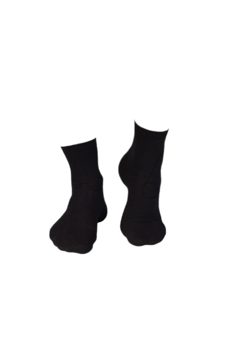 Sosete din in si bumbac LINEN SNEAKER SOCKS Negru