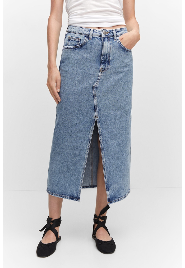 Fusta midi de denim Joilie