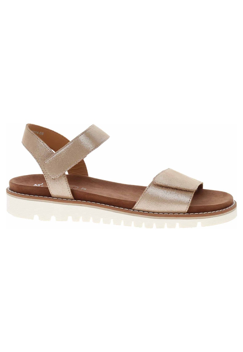Sandale dama - 12-28114-08 - piele - bej - Bej