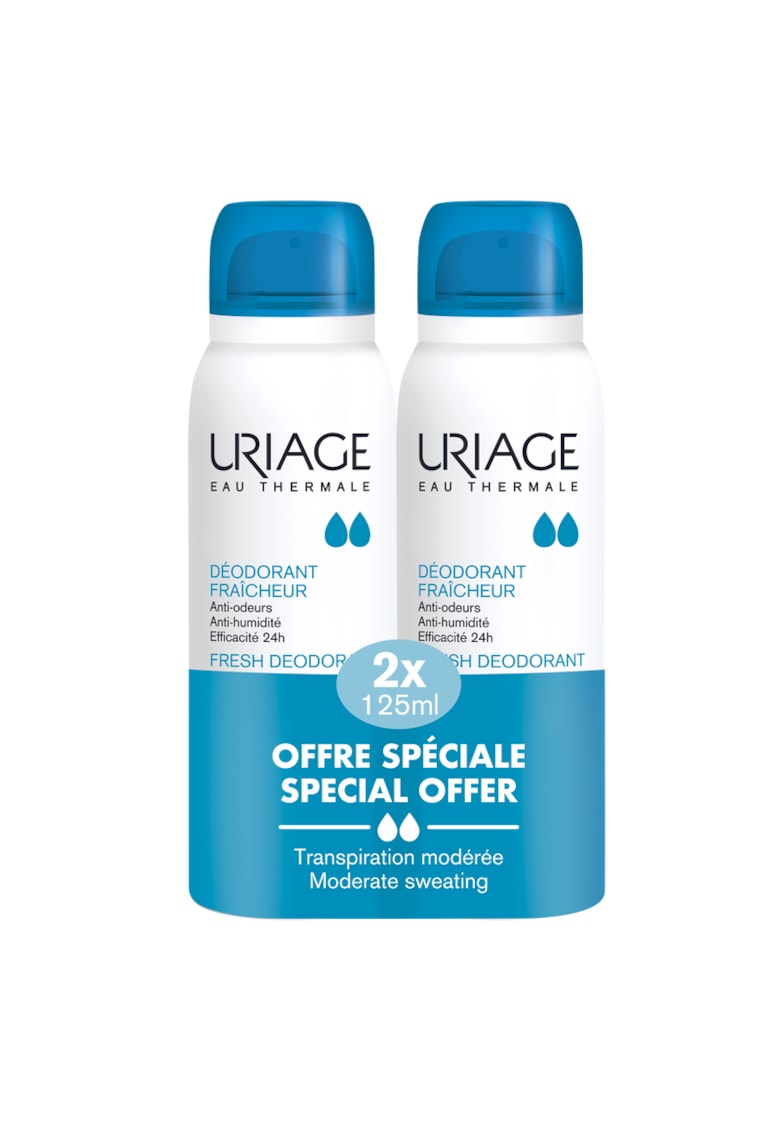 Pachet Deodorant spray cu piatra de alaun - 2 x 125 ml