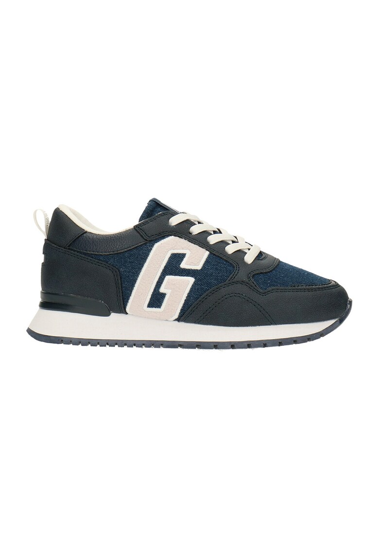 Pantofi sport cu insertii de denim