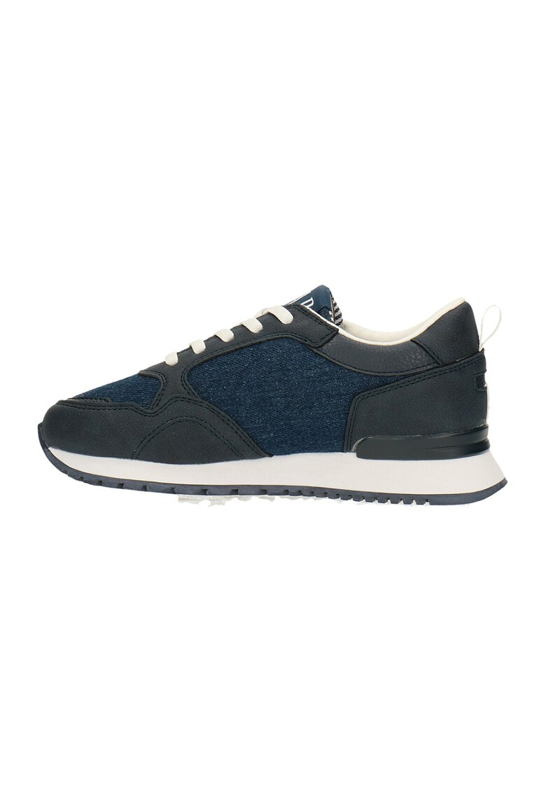 Pantofi sport cu insertii de denim