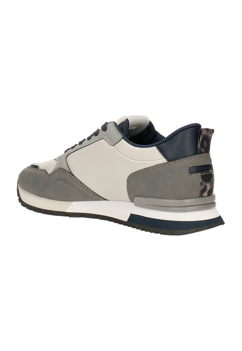 Pantofi sport cu logo lateral si model colorblock
