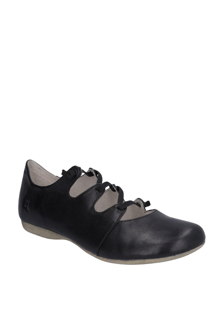 Pantofi cu siret - Piele - Negru - 36EU