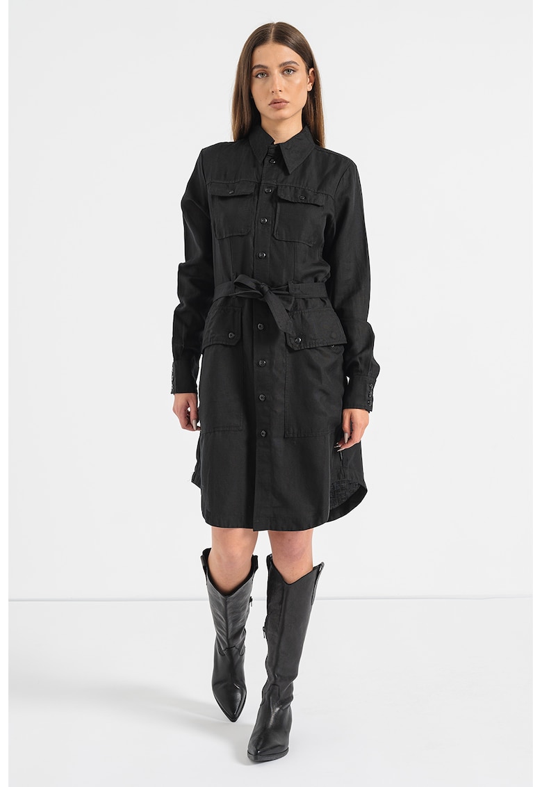 Rochie-camasa din amestec de in