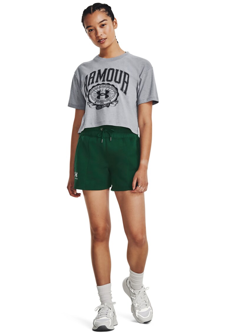 Top crop cu logo pentru antrenament Collegiate