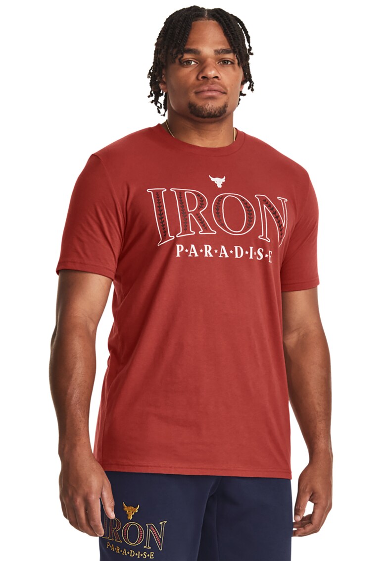 Tricou cu imprimeu pentru fitness rock iron