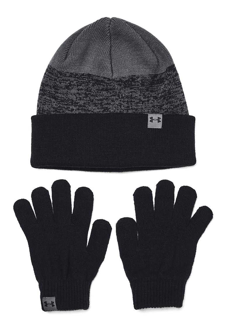 Under Armour Set de caciula si manusi - 43794 - Negru/Gri