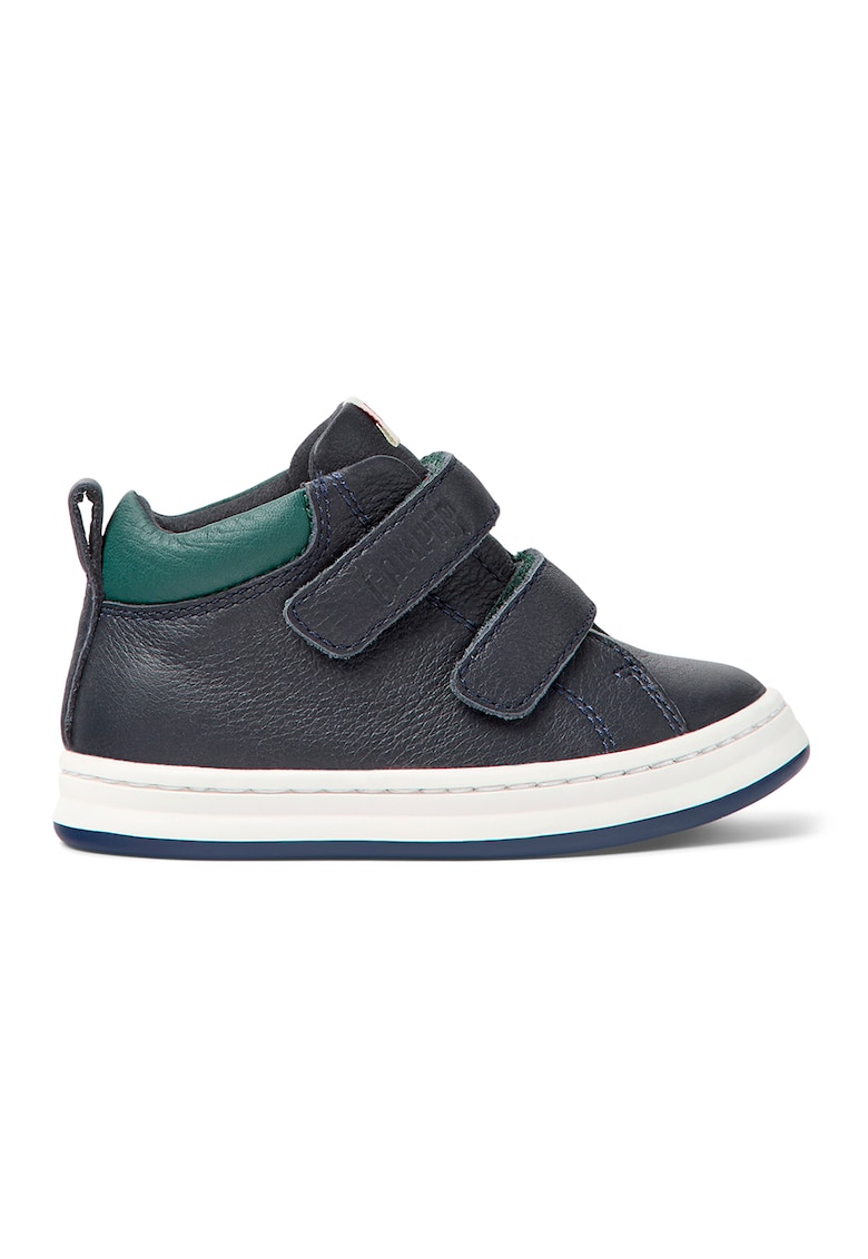 Pantofi sport din piele cu inchidere velcro - Albastru ultramarin