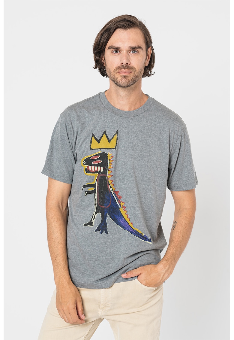 Tricou cu imprimeu Basquiat