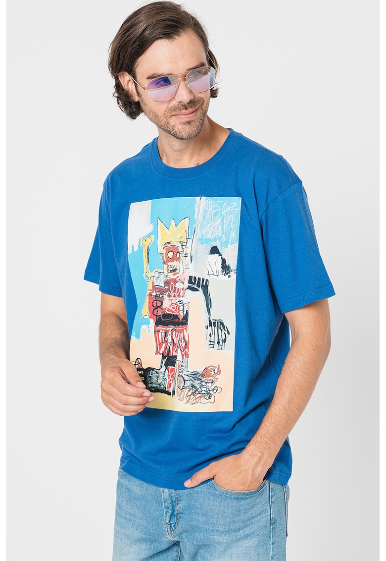 Tricou cu imprimeu Basquiat