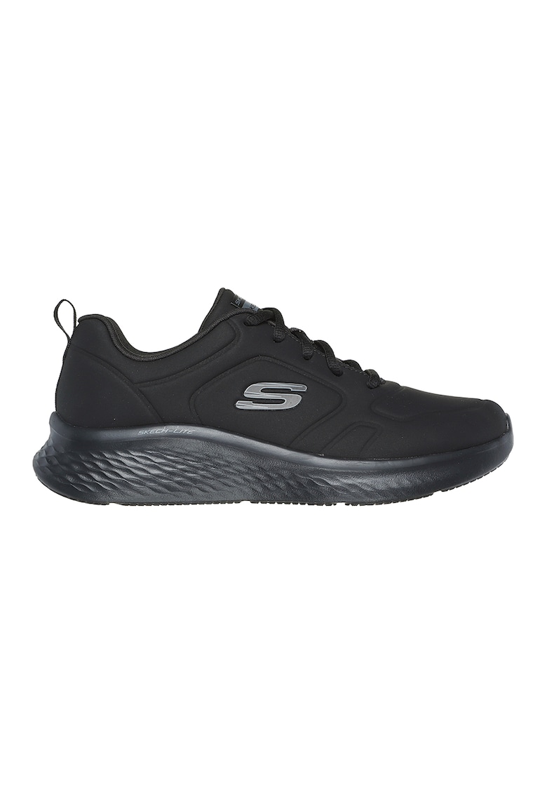 Pantofi sport din piele ecologica si material textil Skechlite