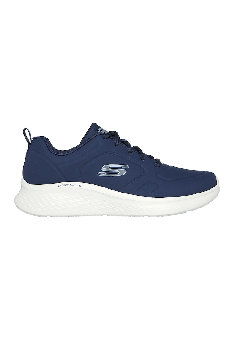 Pantofi sport din piele ecologica si material textil Skechlite