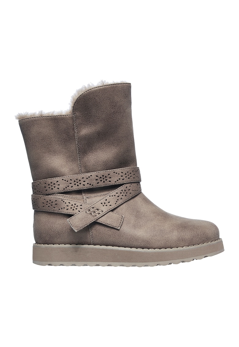 Skechers Боти Keepsakes 2.0 Night Peaks - Сиво-кафяв
