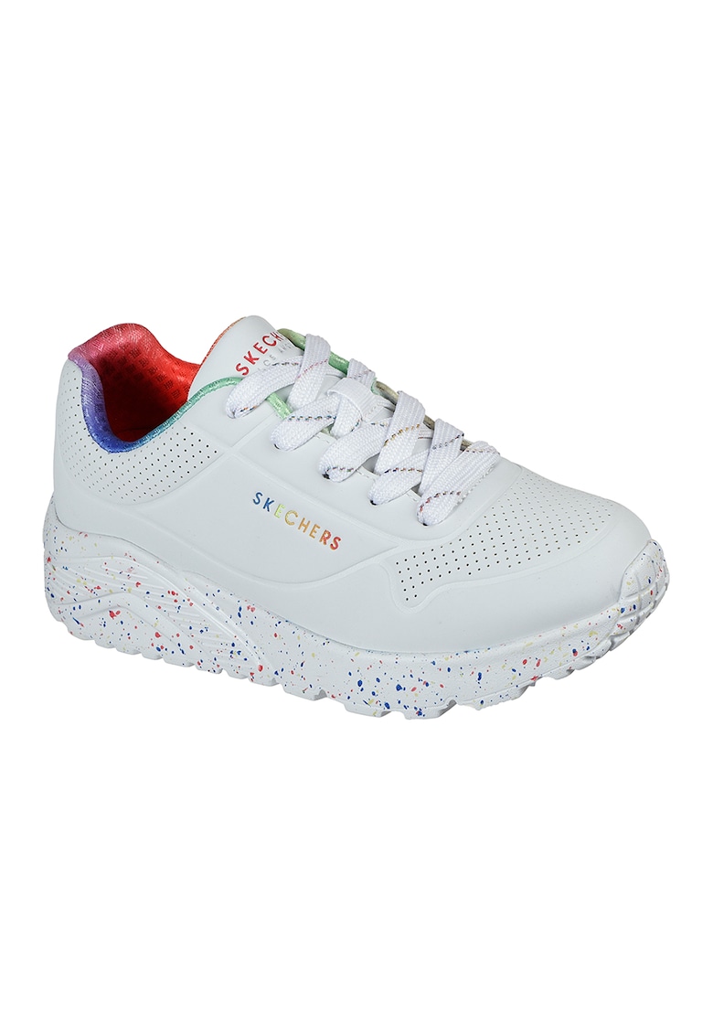 Pantofi sport cu talpa cu pete decorative Uno Lite - Rainbow