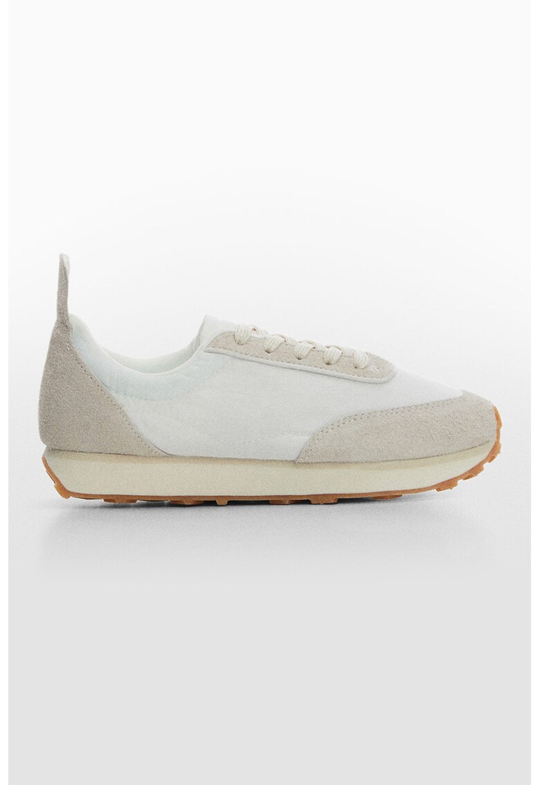 Pantofi sport cu insertii de piele intoarsa Derby