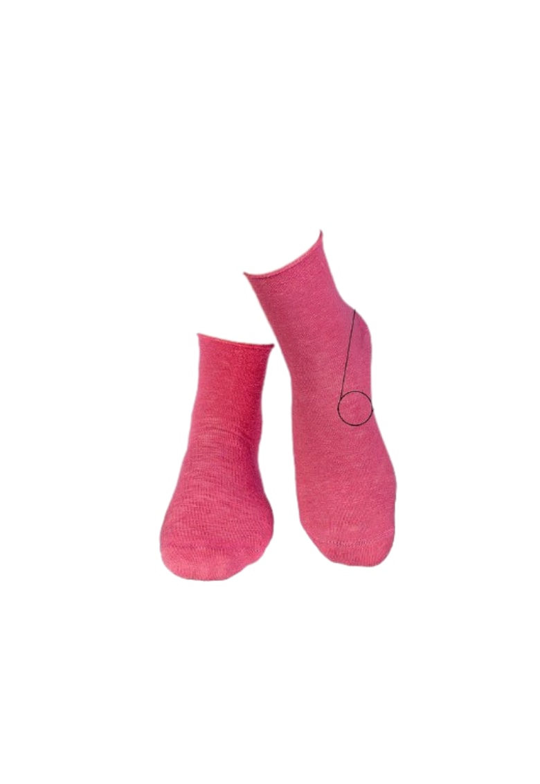 Sosete din in si bumbac LINEN SNEAKER SOCKS Rose Ashes