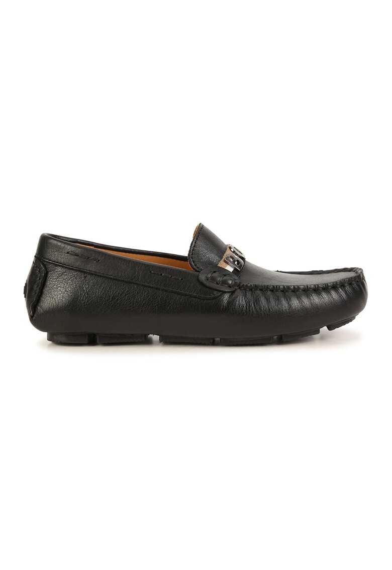 Pantofi loafer de piele cu logo