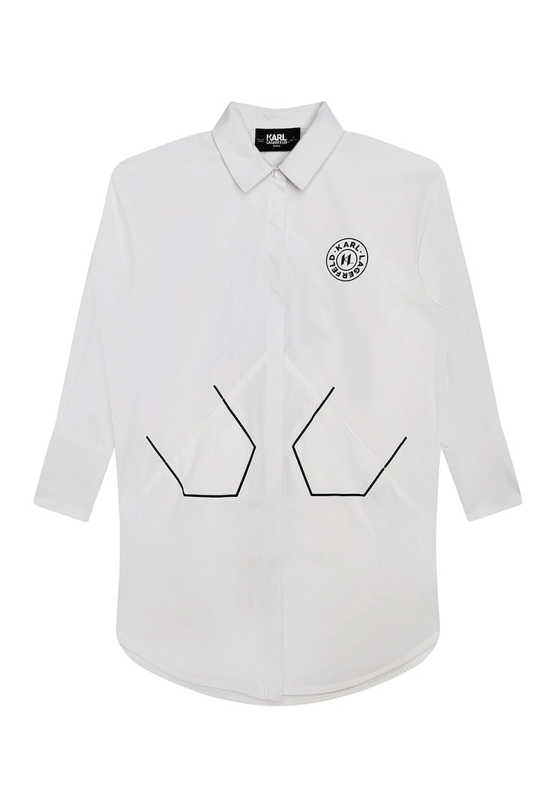 Rochie-camasa cu imprimeu logo