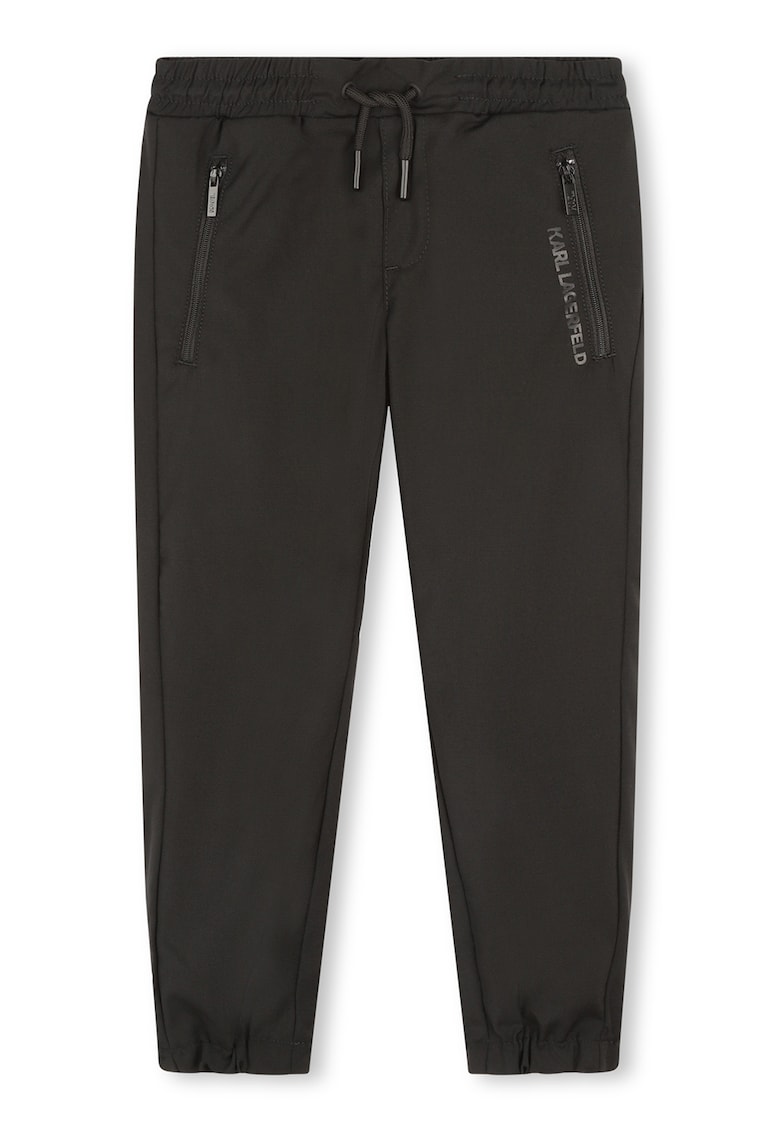 Pantaloni jogger din amestec de lana