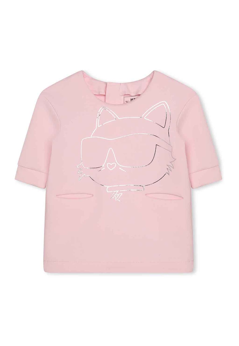 Rochie-tricou cu imprimeu logo