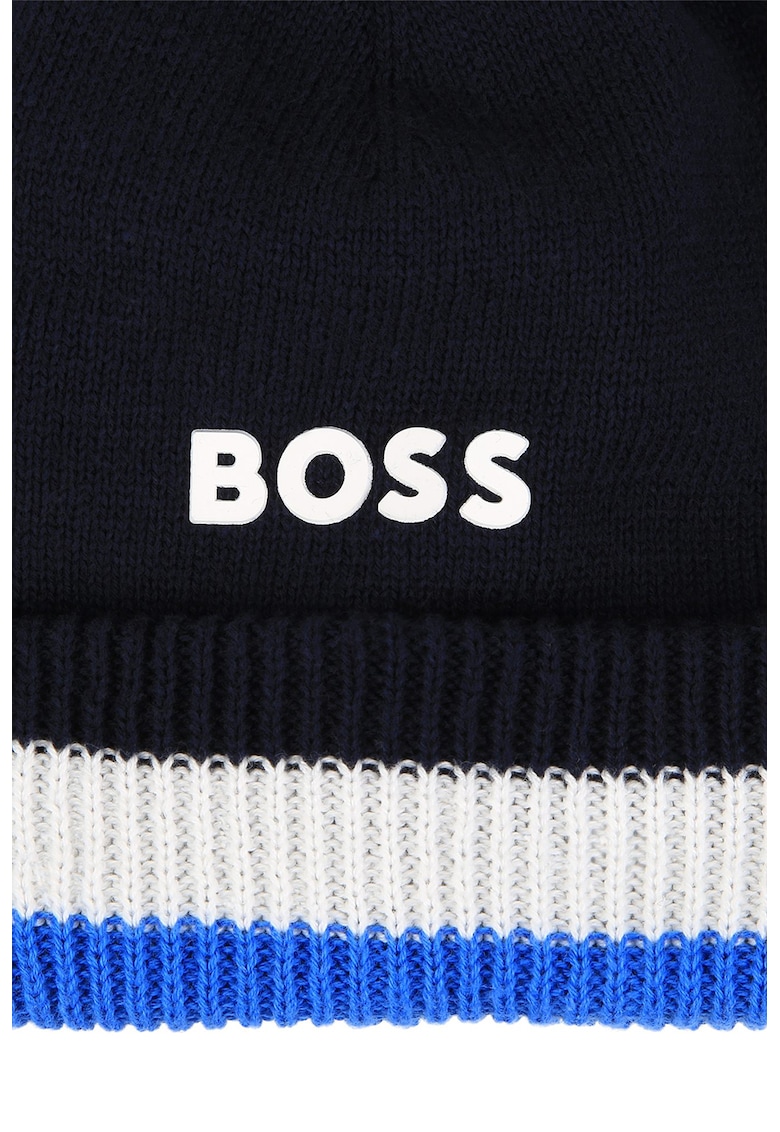 Boss Kidswear Boss - caciula cu ciucure si detalii contrastante