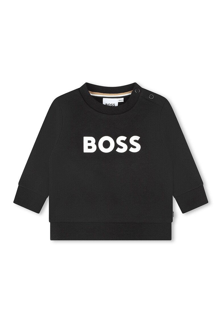 BOSS - Bluza sport din amestec de bumbac cu logo