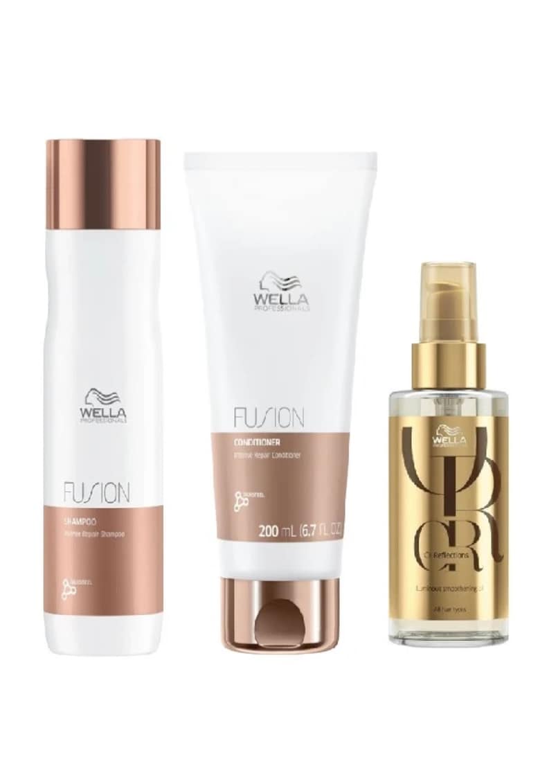 Set pentru reparare intensa Fusion - Sampon 250 ml - Balsam 150 ml - Ulei 30 ml