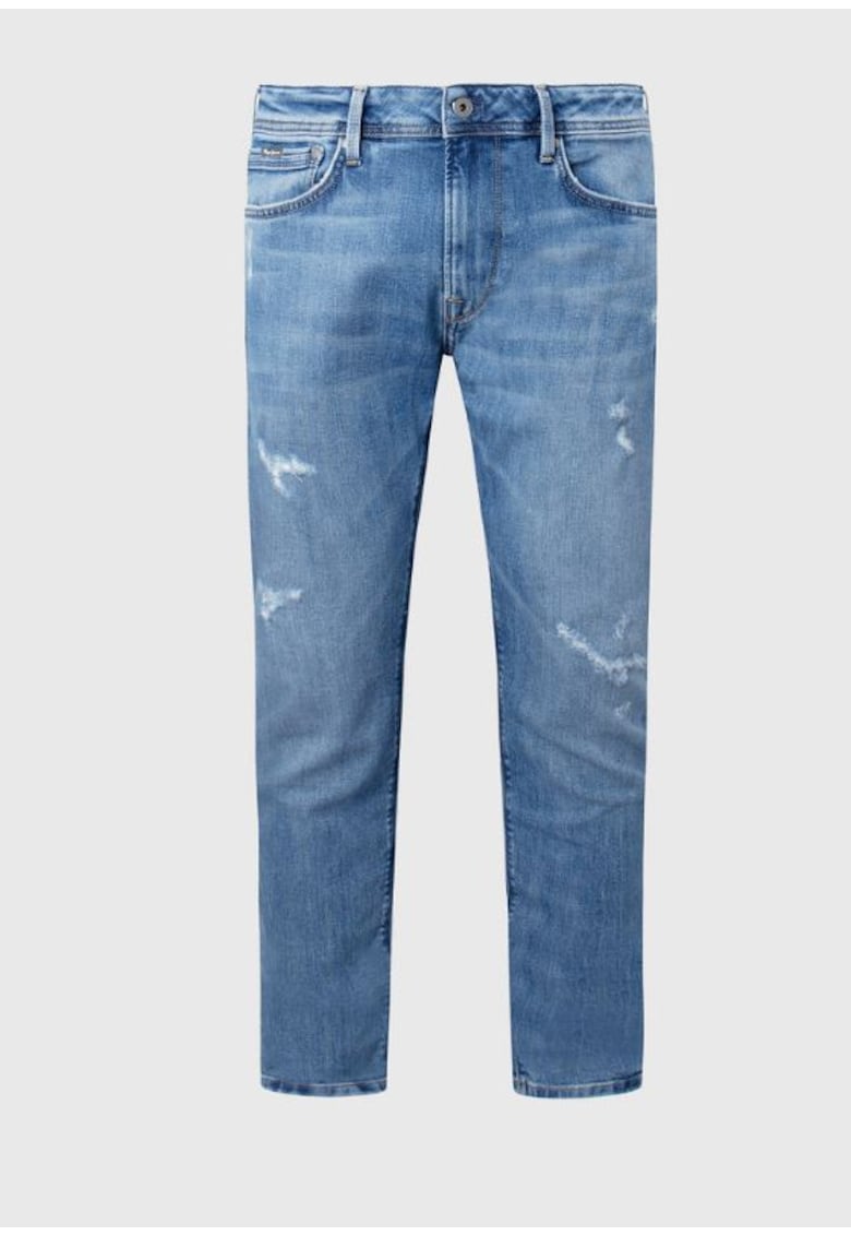 Pepe Jeans Blugi Conici Cu Talie Medie -