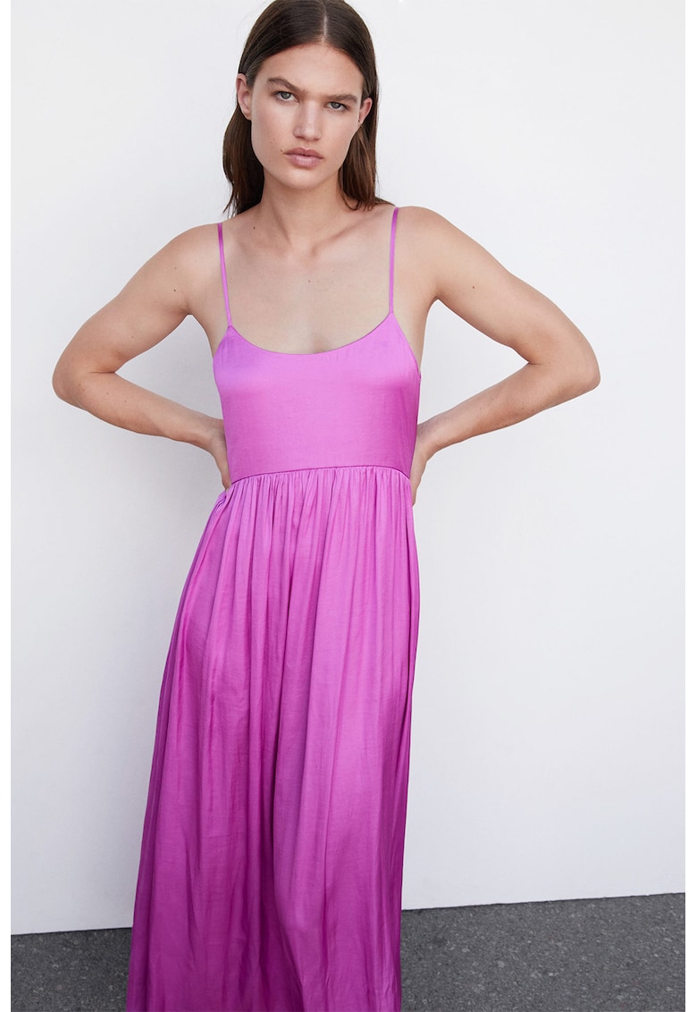 Rochie de satin evazata Isidi