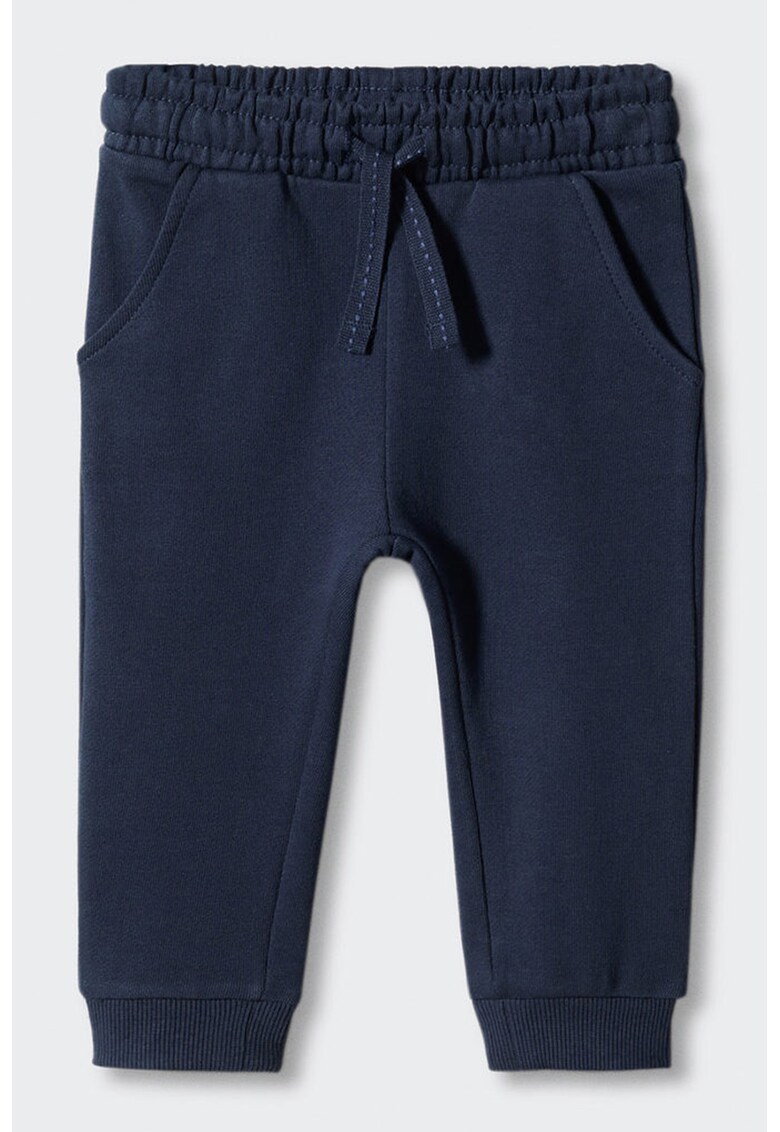 Pantaloni sport din bumbac cu snur de ajustare Mateo