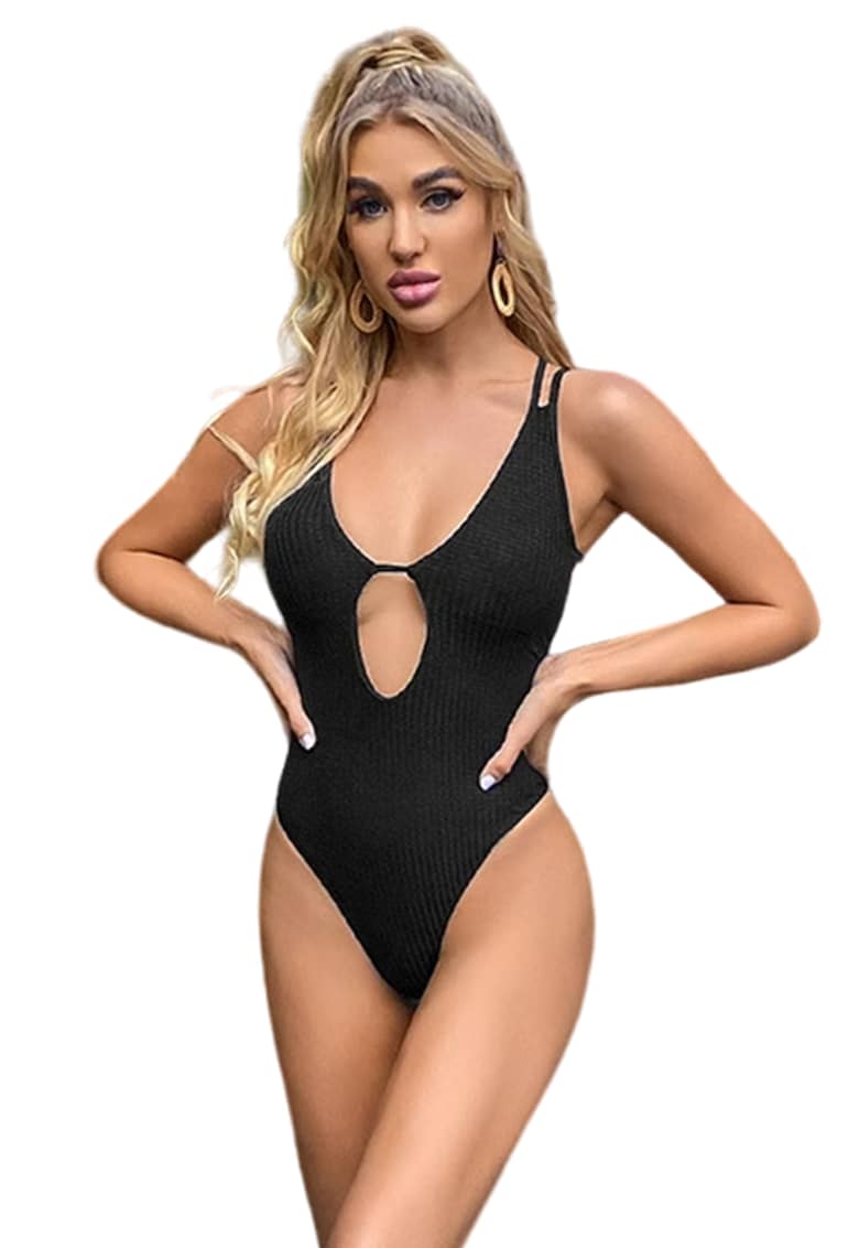 Costum de baie dama - 1 piesa - model senzual de vara cu open heart - tematica provocatoare - EFAYN