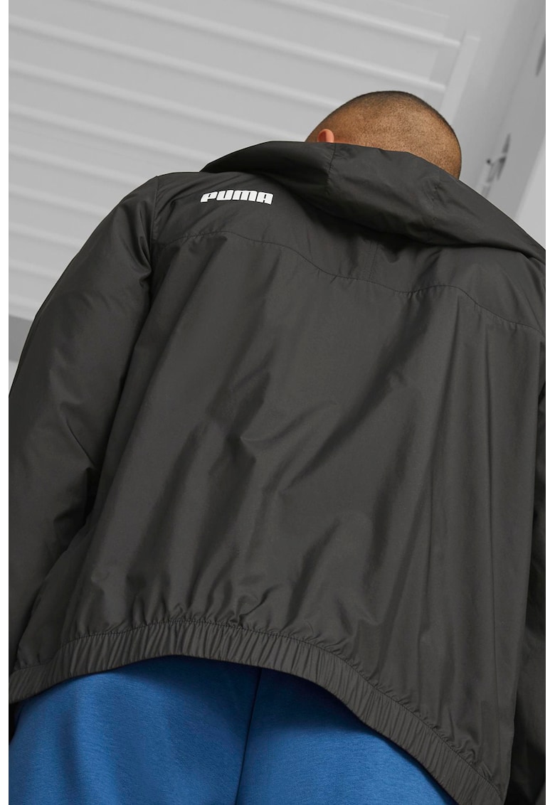 Jacheta cu gluga si logo Windbreaker