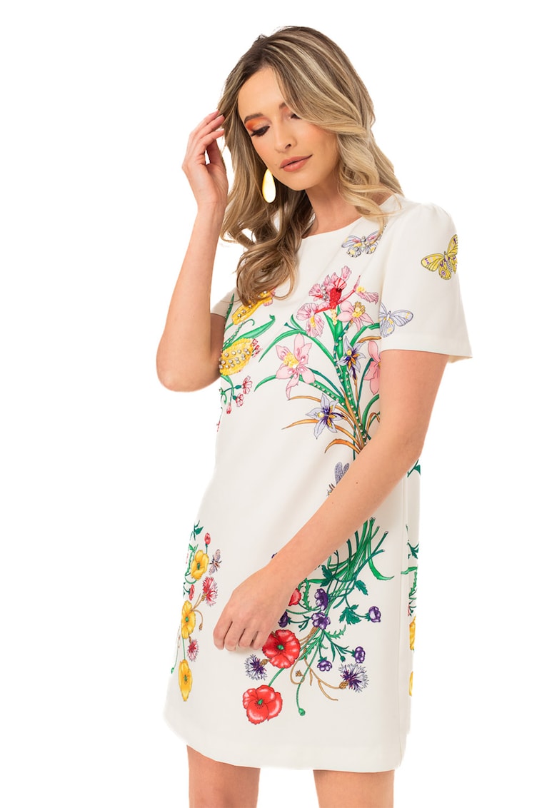 Rochie mini cu model floral