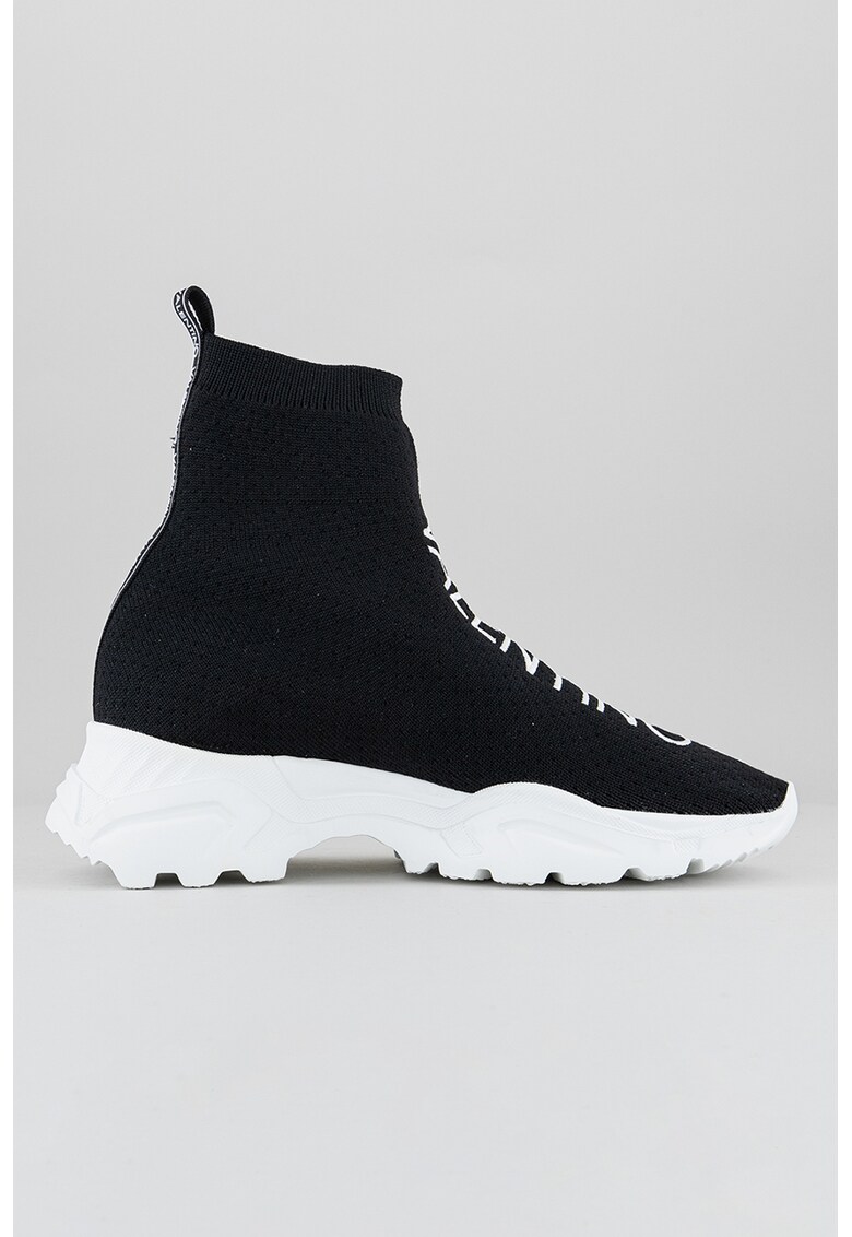 Pantofi sport cu constructie soseta si logo brodat