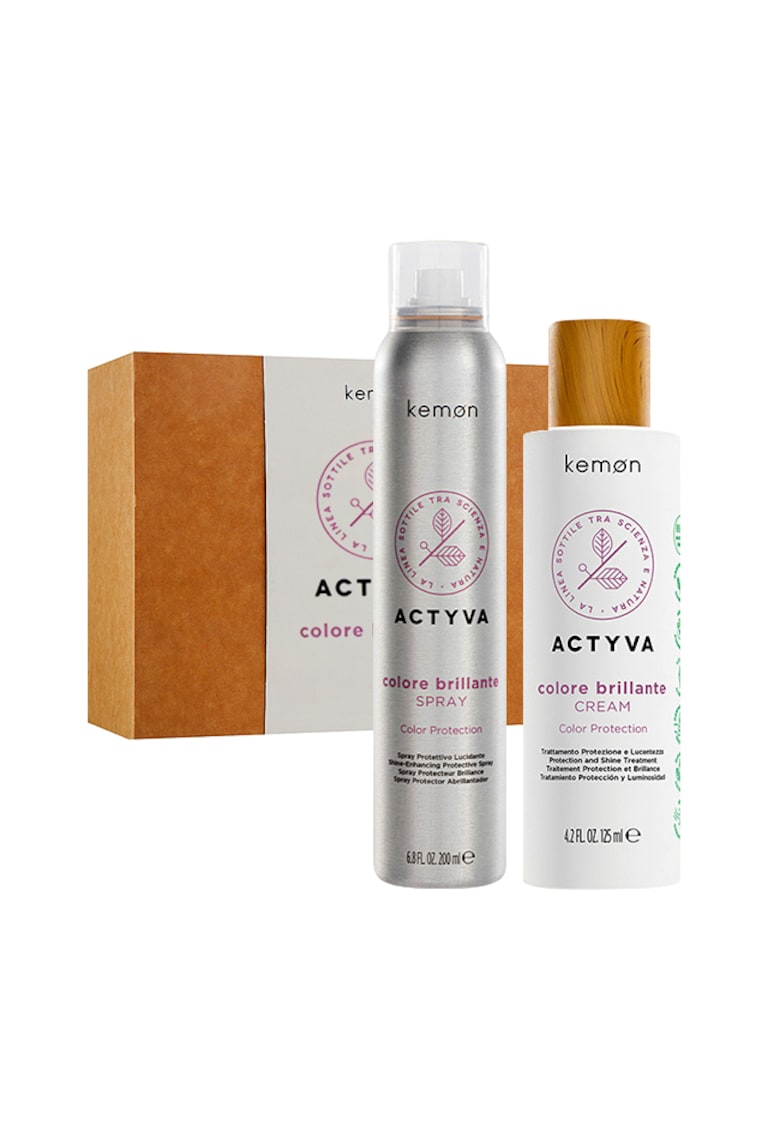 Set pentru par vopsit Actyva Colore Brillante: Spray 200 ml - Crema 125 ml