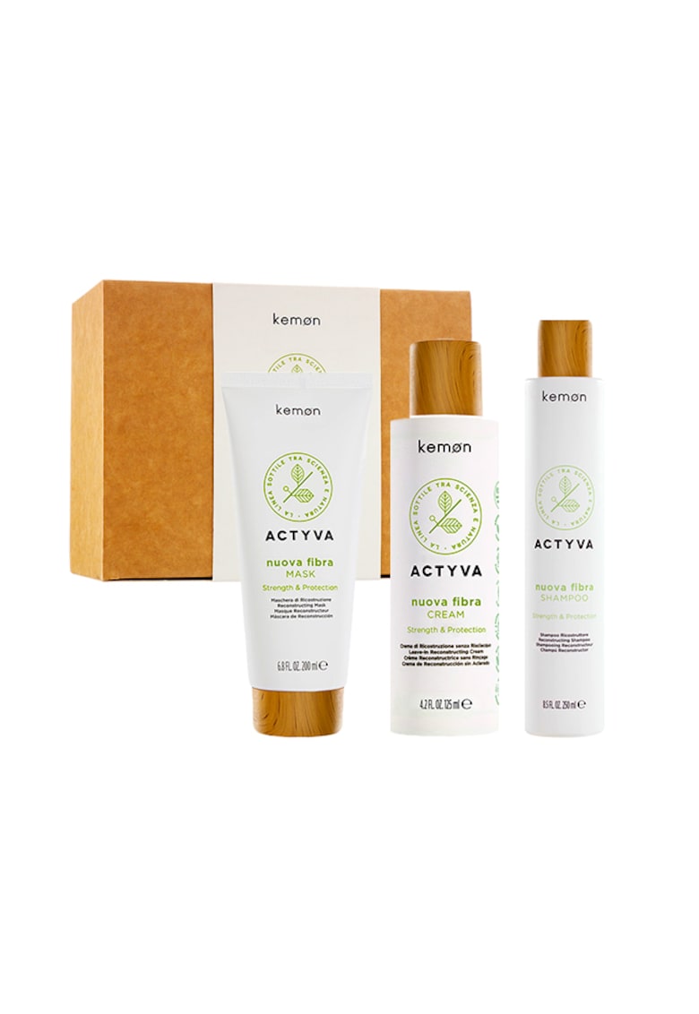 Set de restructurare  Actyva Nuova Fibra: Sampon 250 ml - Masca 200 ml - Crema 125 ml