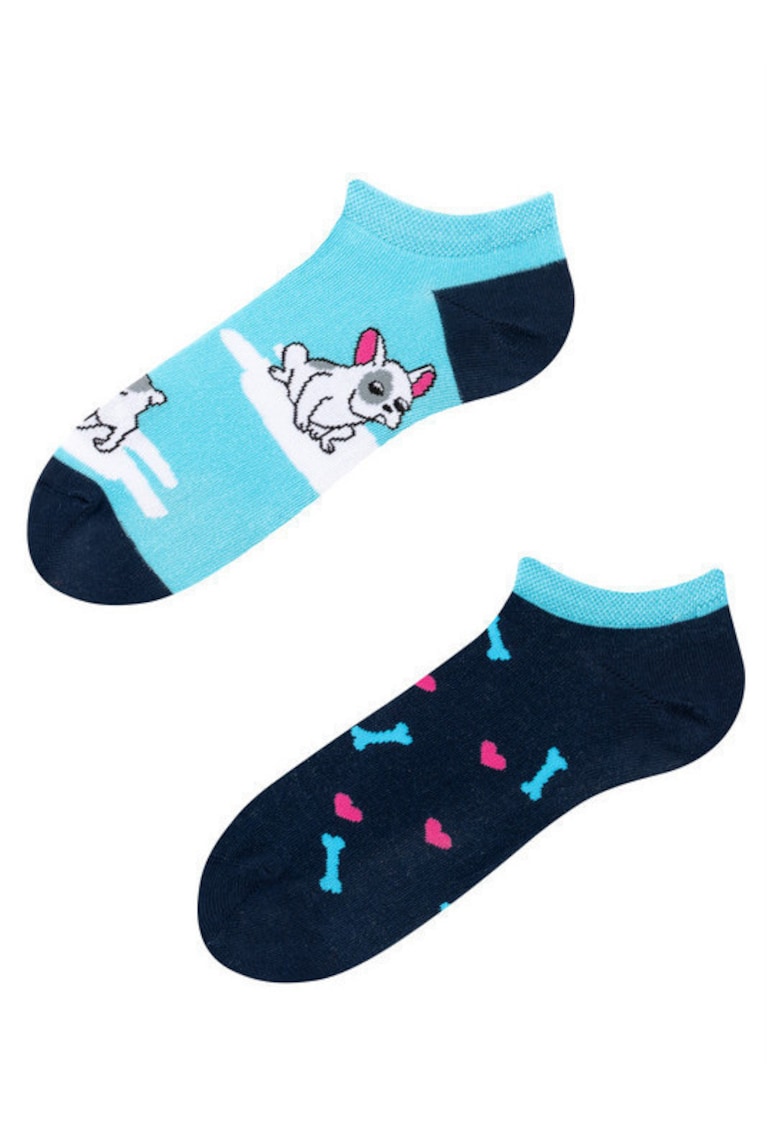 Sosete unisex scurte bumbac Lovely Dog 43-46 EU - Multicolor