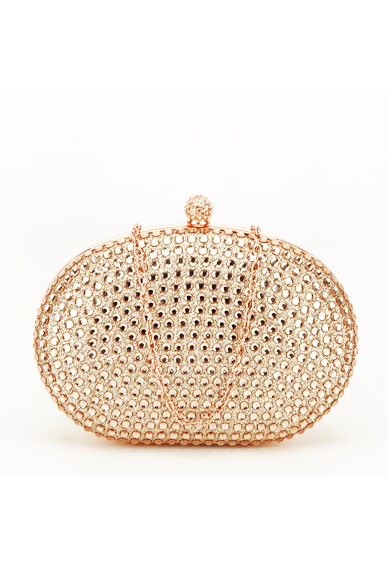 Geanta clutch cu cristale V-190BB 05 Argintiu 13329