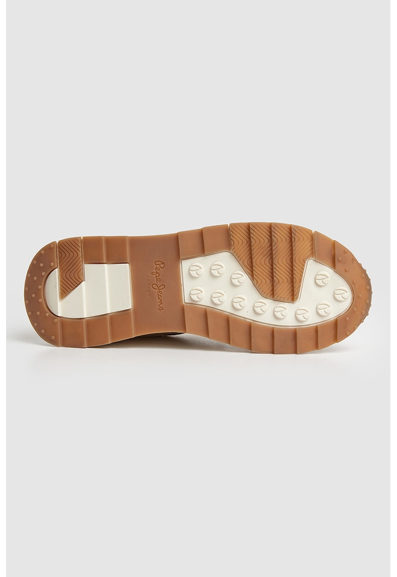 Pantofi sport cu garbituri de piele intoarsa