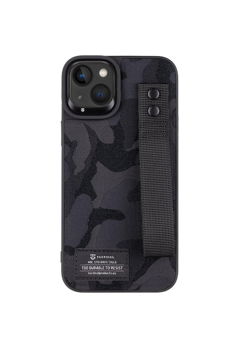 Husa de protectie camo troop pentru iphone 14 - plus black