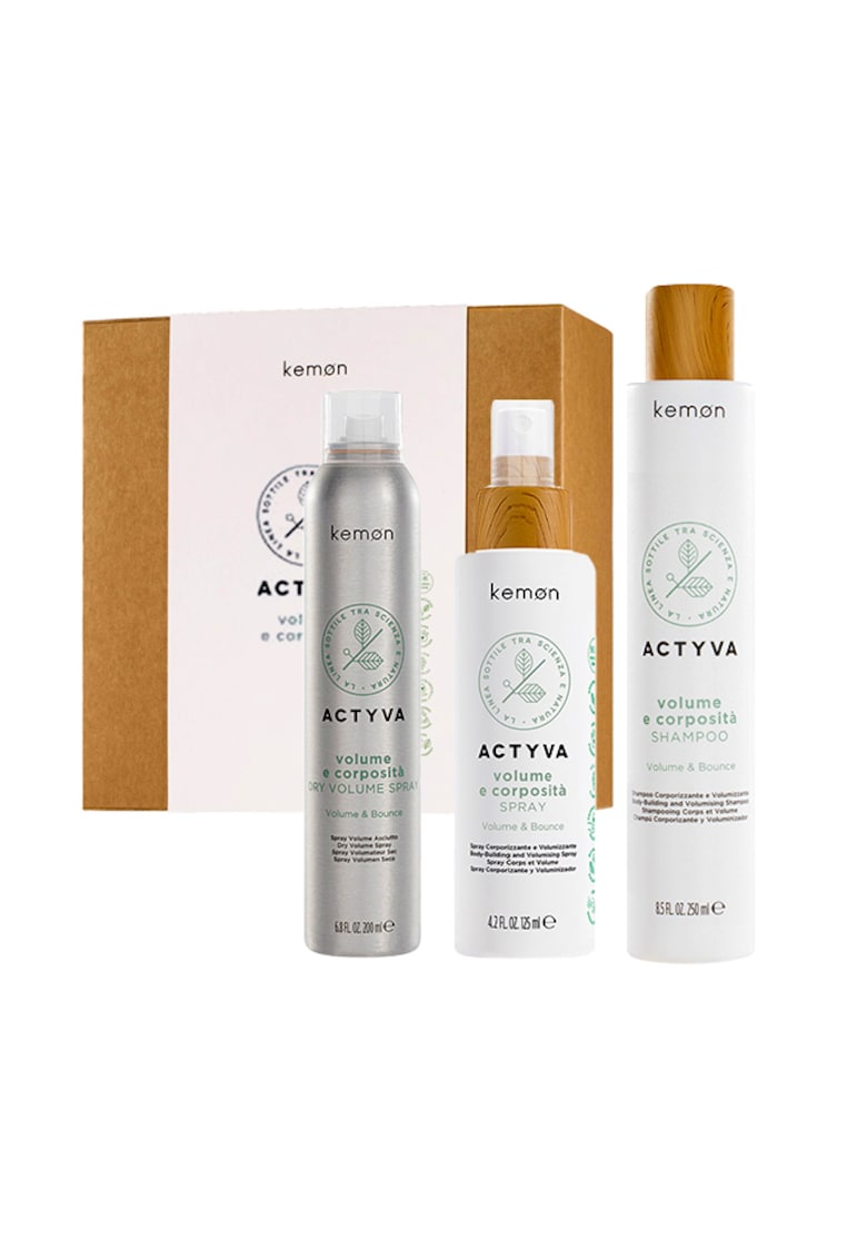 Set pentru volum Actyvia Volume e Corposità - Sampon 250 ml - Spray 125 ml - Spray uscat 200 ml