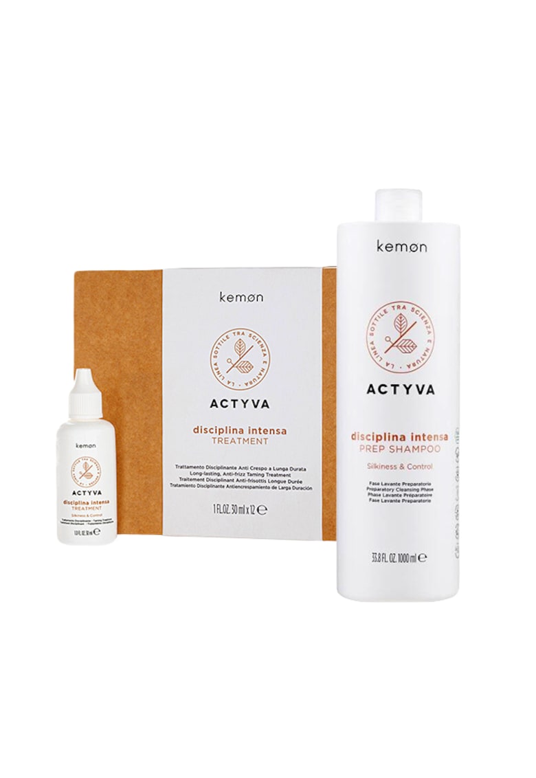 Set de disciplinare Actyva Disciplina - Sampon preparator 1000 ml - Serum 12 x 30 ml